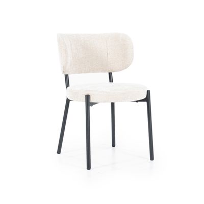 By-Boo Eetkamerstoel 'Oasis' Chenille, kleur Beige