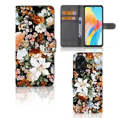 Hoesje voor OPPO A98 5G Dark Flowers Hoesje voor OPPO A98 5G Dark Flowers