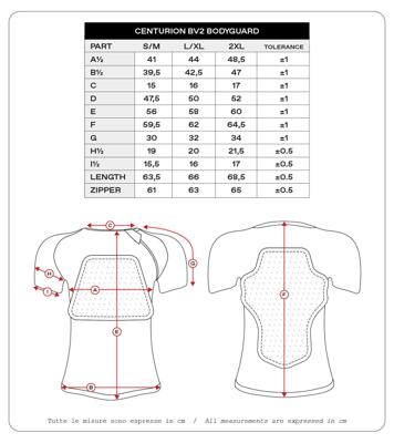 UFO PLAST beschermershirt "centurion bv2" protector shirt ufo bv2 centurion black s/m
