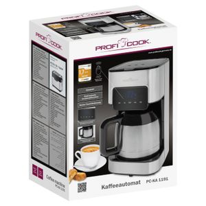 Profi Cook PC-KA 1191 Koffiezetapparaat Zwart, RVS Capaciteit koppen: 10 Met thermoskan