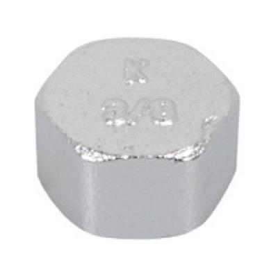Kirchhoff Messing eindkappen, chroom, 1/2"IT - 989432155
