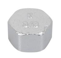 Kirchhoff Messing eindkappen, chroom, 3/4"IT - 989433155
