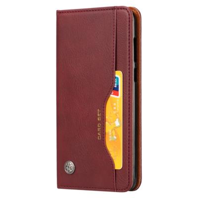 Knead huidtextuur horizontale Flip lederen case voor Huawei Y9 (2018)/genieten van 8 plus met foto frame & houder & kaartsleuven & portemonnee (wijn
