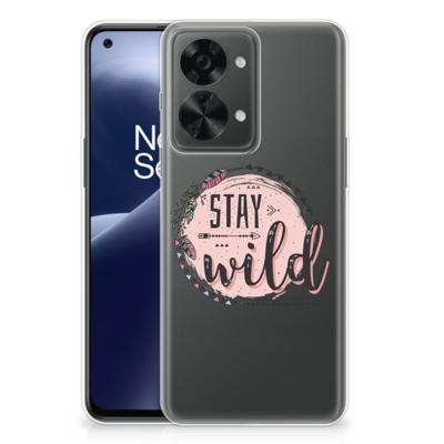 OnePlus Nord 2T Telefoonhoesje met Naam Boho Stay Wild
