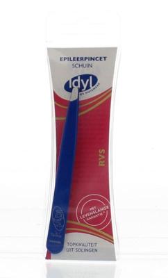 Idyl Pincet 9cm RVS blauw