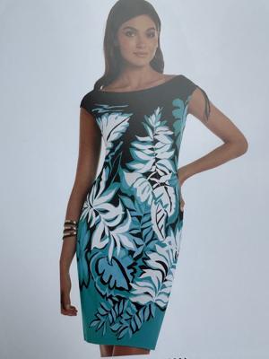 Bad & Beach Roidal JURK ALMA Blauw, zwart, wit