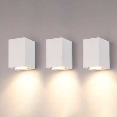 Set van 3 Marion - LED Wandlampen - 4 Watt 345 lumen - 2700K Warm wit - GU10 - Dimbaar - IP65 Waterdicht - Voor binnen en buiten - Wit