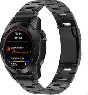 Titanium schakelband - Zwart - Garmin Epix Gen 2 (47mm) / MARQ / Quatix 7 / 6 / 5