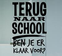 Terug naar school ben u er klaar voor raamsticker - thumbnail