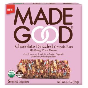 Made Good Chocolate Drizzled Granola Bars - Birthday Cake Flavor