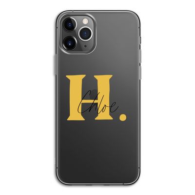 Amber Script: iPhone 11 Pro Transparant Hoesje