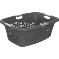 Rotho Flowers Wasmand 50L Antraciet Rotho Flowers Wasmand 50L Antraciet
