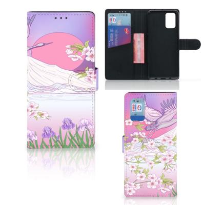 Samsung Galaxy A02s | M02s | Telefoonhoesje | Met pasjeshouder | Bird Flying