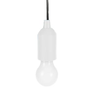 Treklamp LED licht - kunststof - wit - 15 cm - met koord van 90 cm