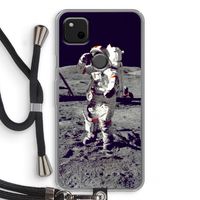 Spaceman: Pixel 4a Transparant Hoesje met koord Spaceman: Pixel 4a Transparant Hoesje met koord
