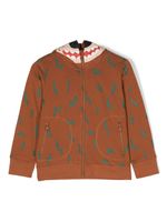 Stella McCartney Kids hoodie zippé Grizzly Bear - Marron