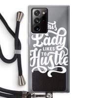 Hustle Lady: Samsung Galaxy Note 20 Ultra / Note 20 Ultra 5G Transparant Hoesje met koord