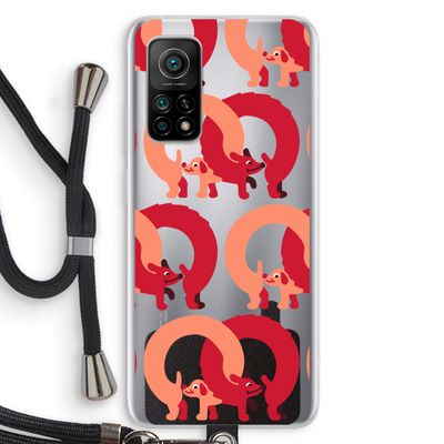 Dogs: Xiaomi Mi 10T 5G Transparant Hoesje met koord