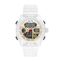 Horlogeband Armani AX2961.AX2963 Rubber Wit 24mm