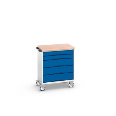 Bott Verso Mobiele Kast | 800x600x980mm | 5 Laden | MPX Top | RAL 5010 - 16927001.11