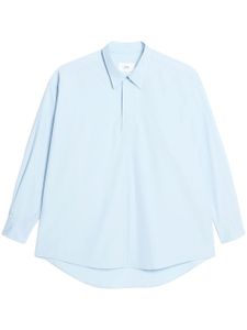 AMI Paris robe-chemise en coton - Bleu