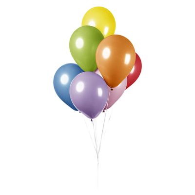 Globos Ballonnen mix kleuren 30cm, 10st.