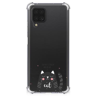 Samsung Galaxy A12 Stevig | Bumper Hoesje | Cat Good Day Samsung Galaxy A12 Stevig | Bumper Hoesje | Cat Good Day