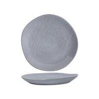 Dinerbord woven textiel grijs Ø27cm