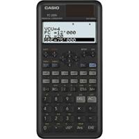 Rekenmachine Casio FC-200V-2-W-ET Zwart Plastic 16,2 x 7,7 x 1,1 cm