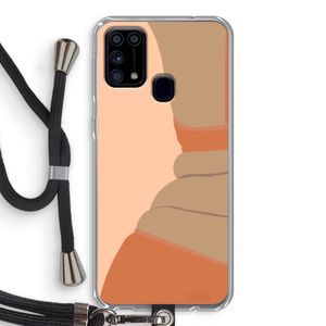 Bikini: Samsung Galaxy M31 Transparant Hoesje met koord