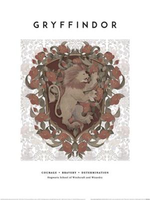 Kunstdruk Harry Potter Gryffindor 30x40cm