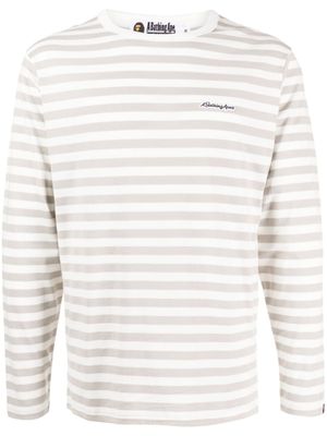 A BATHING APE® t-shirt Hoop à rayures - Gris