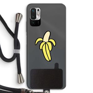 Banana: Xiaomi Redmi Note 10 5G Transparant Hoesje met koord