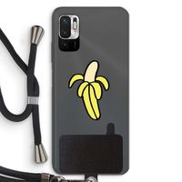 Banana: Xiaomi Redmi Note 10 5G Transparant Hoesje met koord