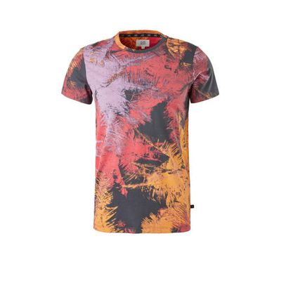 Q/S designed by slim fit T-shirt met all over print multi