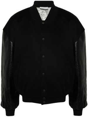 VTMNTS veste bomber à effet peau de crocodile - Noir