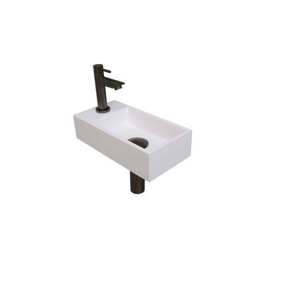 INK Versus Fonteinpack - Polystone - links fonteinkraan - designsifon - afvoerplug - incl bevestiging 1805161