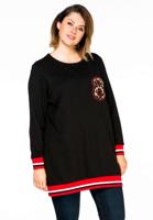 Yoek Sweater applicatie 8 | Zwart | Maat S Yoek Sweater applicatie 8 | Zwart | Maat S