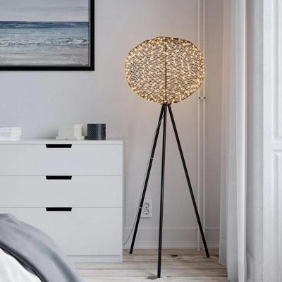 Staande lamp zwart &apos;Hayden&apos; By Rydens led wolk modern gaas 160cm