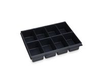 L-BOXX Verdeler voor kleine delen | B349xD265xH63 m polystyreen | met 8 bakken | zwart | 1 stuk - 1000010132 1000010132