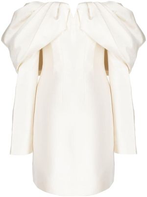 Rachel Gilbert robe courte Viola à épaules dénudées - Blanc
