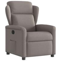 Fauteuil verstelbaar stof taupe