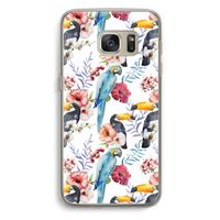 Bloemen tukan: Samsung Galaxy S7 Transparant Hoesje