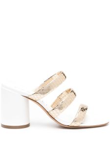 Casadei mules à motif géométrique 90 mm - Or