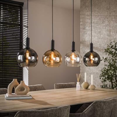 LifestyleFurn Hanglamp 'Janetta' Glas, 4-lamps