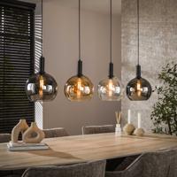 LifestyleFurn Hanglamp 'Janetta' Glas, 4-lamps