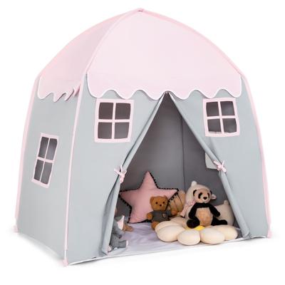 Speeltent Grote Prinsessentent Draagbaar Kasteel voor Binnen en Buiten Speelhuis 143 x 100 x 155 cm Roze