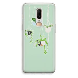 Hang In There: OnePlus 6 Transparant Hoesje