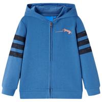 VidaXL Kindervest met capuchon 128 blauw