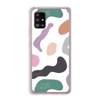 Memphis Shapes: Samsung Galaxy A51 5G Transparant Hoesje
